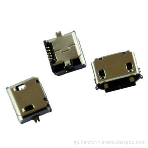 Micro USB/B-type/Female Connector, SMT-type, 5p